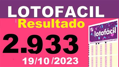 lotofacil 2933 resultado - lotofacil 2850